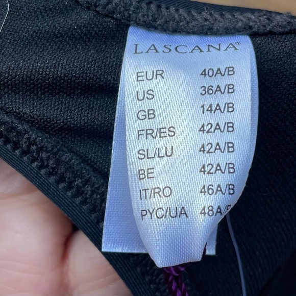 NWT Lascana Criss Cross Front Bikini Top -Size 36 A/B - Picture 6 of 11